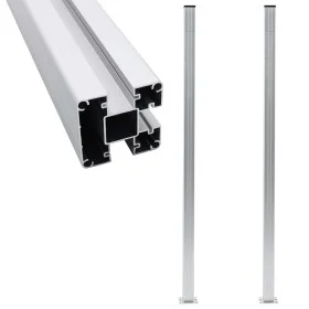 Postes de valla 2 unidades aluminio 185 cm de vidaXL, Postes de cerca - Ref: Foro24-49076, Precio: 129,95 €, Descuento: %