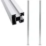 Postes de valla 2 unidades aluminio 185 cm de vidaXL, Postes de cerca - Ref: Foro24-49076, Precio: 129,95 €, Descuento: %