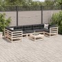 Juego de sofás de jardín 8 pzas madera maciza de pino de vidaXL, Conjuntos de jardín - Ref: Foro24-3299331, Precio: 433,34 €,...