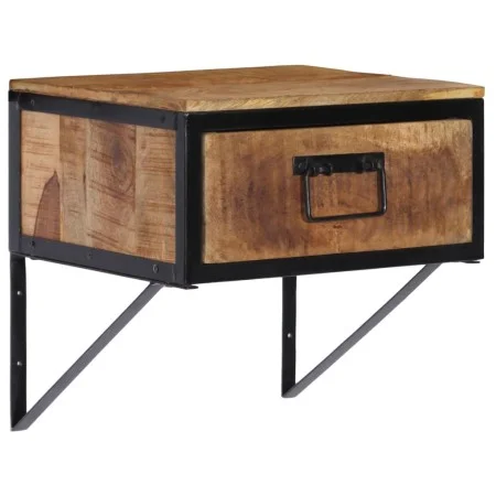 Mesita de noche madera maciza de mango 40x35x40 cm de vidaXL, Mesitas de noche - Ref: Foro24-358916, Precio: 53,72 €, Descuen...