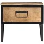 Mesita de noche madera maciza de mango 40x35x40 cm de vidaXL, Mesitas de noche - Ref: Foro24-358916, Precio: 53,72 €, Descuen...