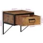 Mesita de noche madera maciza de mango 40x35x40 cm de vidaXL, Mesitas de noche - Ref: Foro24-358916, Precio: 53,72 €, Descuen...