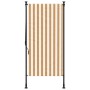 Persiana enrollable exterior tela acero naranja y blanco de vidaXL, Toldos - Ref: Foro24-368769, Precio: 69,51 €, Descuento: %