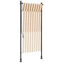 Persiana enrollable exterior tela acero naranja y blanco de vidaXL, Toldos - Ref: Foro24-368769, Precio: 69,51 €, Descuento: %