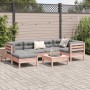 Set de sofás jardín 7 pzas con cojines madera abeto Douglas de vidaXL, Conjuntos de jardín - Ref: Foro24-3299539, Precio: 581...