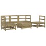 Juego de sofás de jardín 6 piezas madera de pino impregnada de vidaXL, Conjuntos de jardín - Ref: Foro24-3250715, Precio: 376...