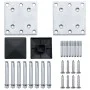 Postes de valla 2 unidades aluminio 185 cm de vidaXL, Postes de cerca - Ref: Foro24-49076, Precio: 129,95 €, Descuento: %
