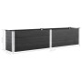 Arriate de WPC gris 250x50x54 cm de vidaXL, Maceteros y jardineras - Ref: Foro24-49057, Precio: 316,51 €, Descuento: %