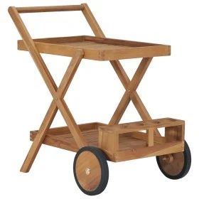 Carrito del té de madera maciza de teca de vidaXL, Carros de cocina y comedor - Ref: Foro24-49425, Precio: 128,85 €, Descuent...