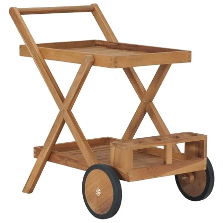 Carrito del té de madera maciza de teca de vidaXL, Carros de cocina y comedor - Ref: Foro24-49425, Precio: 128,85 €, Descuent...