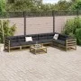 Juego de sofás de jardín 8 pzas madera de pino impregnada de vidaXL, Conjuntos de jardín - Ref: Foro24-3299477, Precio: 453,7...