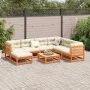 Juego de sofás de jardín 8 pzas madera maciza pino marrón cera de vidaXL, Conjuntos de jardín - Ref: Foro24-3299553, Precio: ...
