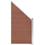 Panel de valla WPC marrón 95x(105-180) cm de vidaXL, Paneles de vallas - Ref: Foro24-49070, Precio: 137,24 €, Descuento: %