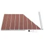 Panel de valla WPC marrón 95x(105-180) cm de vidaXL, Paneles de vallas - Ref: Foro24-49070, Precio: 137,24 €, Descuento: %