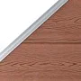 Panel de valla WPC marrón 95x(105-180) cm de vidaXL, Paneles de vallas - Ref: Foro24-49070, Precio: 137,24 €, Descuento: %