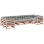 Set de sofás jardín 7 pzas con cojines madera abeto Douglas de vidaXL, Conjuntos de jardín - Ref: Foro24-3299620, Precio: 715...