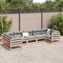 Set de sofás jardín 7 pzas con cojines madera abeto Douglas de vidaXL, Conjuntos de jardín - Ref: Foro24-3299620, Precio: 715...
