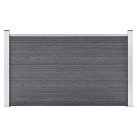 Grauer WPC-Gartenzaun 180x105 cm von vidaXL, Zaunpaneele - Ref: Foro24-49073, Preis: 226,63 €, Rabatt: %