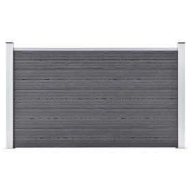 Valla de jardín de WPC gris 180x105 cm de vidaXL, Paneles de vallas - Ref: Foro24-49073, Precio: 250,78 €, Descuento: %