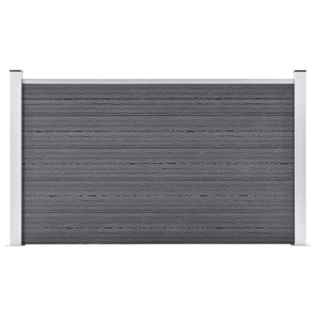 Valla de jardín de WPC gris 180x105 cm de vidaXL, Paneles de vallas - Ref: Foro24-49073, Precio: 250,78 €, Descuento: %