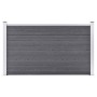 Valla de jardín de WPC gris 180x105 cm de vidaXL, Paneles de vallas - Ref: Foro24-49073, Precio: 250,78 €, Descuento: %