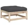 Juego de sofás de jardín 9 pzas con cojines madera maciza pino de vidaXL, Conjuntos de jardín - Ref: Foro24-3299585, Precio: ...