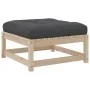 Juego de sofás de jardín 9 pzas con cojines madera maciza pino de vidaXL, Conjuntos de jardín - Ref: Foro24-3299585, Precio: ...