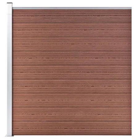 Valla de jardín de WPC marrón 175x186 cm de vidaXL, Paneles de vallas - Ref: Foro24-49068, Precio: 375,37 €, Descuento: %
