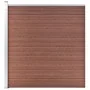 Valla de jardín de WPC marrón 175x186 cm de vidaXL, Paneles de vallas - Ref: Foro24-49068, Precio: 375,37 €, Descuento: %