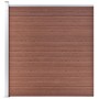 Valla de jardín de WPC marrón 175x186 cm de vidaXL, Paneles de vallas - Ref: Foro24-49068, Precio: 218,68 €, Descuento: %