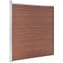 Valla de jardín de WPC marrón 175x186 cm de vidaXL, Paneles de vallas - Ref: Foro24-49068, Precio: 375,37 €, Descuento: %
