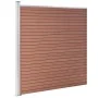 Valla de jardín de WPC marrón 175x186 cm de vidaXL, Paneles de vallas - Ref: Foro24-49068, Precio: 375,37 €, Descuento: %