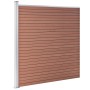 Valla de jardín de WPC marrón 175x186 cm de vidaXL, Paneles de vallas - Ref: Foro24-49068, Precio: 218,68 €, Descuento: %