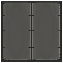 Mesa de jardín superficie de vidrio ratán PE negro 90x90x75 cm de vidaXL, Mesas de jardín - Ref: Foro24-365586, Precio: 104,7...