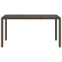 Mesa de jardín superficie de vidrio ratán PE marrón 150x90x75cm de vidaXL, Mesas de jardín - Ref: Foro24-365590, Precio: 143,...