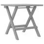Tumbona con mesita madera maciza de acacia gris de vidaXL, Tumbonas - Ref: Foro24-363280, Precio: 146,37 €, Descuento: %