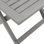 Tumbona con mesita madera maciza de acacia gris de vidaXL, Tumbonas - Ref: Foro24-363280, Precio: 148,62 €, Descuento: %