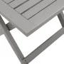 Tumbona con mesita madera maciza de acacia gris de vidaXL, Tumbonas - Ref: Foro24-363280, Precio: 146,37 €, Descuento: %