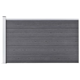 Valla de jardín de WPC gris 175x105 cm de vidaXL, Paneles de vallas - Ref: Foro24-49075, Precio: 195,87 €, Descuento: %