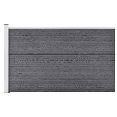 Valla de jardín de WPC gris 175x105 cm de vidaXL, Paneles de vallas - Ref: Foro24-49075, Precio: 195,87 €, Descuento: %