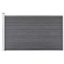 Gray WPC garden fence 175x105 cm by vidaXL, fence panels - Ref: Foro24-49075, Price: 211,33 €, Discount: %