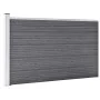 Gray WPC garden fence 175x105 cm by vidaXL, fence panels - Ref: Foro24-49075, Price: 211,33 €, Discount: %