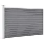 Gray WPC garden fence 175x105 cm by vidaXL, fence panels - Ref: Foro24-49075, Price: 211,33 €, Discount: %
