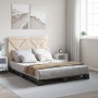Estructura de cama con cabecero madera pino gris 140x200 cm de vidaXL, Camas y somieres - Ref: Foro24-3281582, Precio: 214,16...