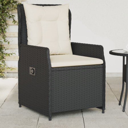 Sillones de jardín reclinables 2 uds ratán sintético negro de vidaXL, Sillas de jardín - Ref: Foro24-368652, Precio: 216,97 €...