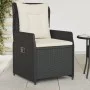 Sillones de jardín reclinables 2 uds ratán sintético negro de vidaXL, Sillas de jardín - Ref: Foro24-368652, Precio: 207,48 €...