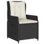 Sillones de jardín reclinables 2 uds ratán sintético negro de vidaXL, Sillas de jardín - Ref: Foro24-368652, Precio: 207,48 €...