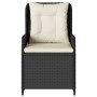 Sillones de jardín reclinables 2 uds ratán sintético negro de vidaXL, Sillas de jardín - Ref: Foro24-368652, Precio: 216,97 €...