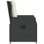 Sillones de jardín reclinables 2 uds ratán sintético negro de vidaXL, Sillas de jardín - Ref: Foro24-368652, Precio: 207,48 €...