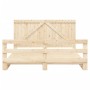 Estructura de cama con cabecero madera maciza de pino 200x200cm de vidaXL, Camas y somieres - Ref: Foro24-3281561, Precio: 30...